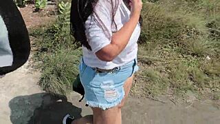 That horny latina ass on the beach came right to me 😏