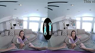 damn, can you handle this huge dick sliding deep into a skinny brunette in VR?