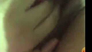 My girlfriend relaxes with a massage for me