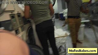 Cute Teen Slut Nikki Mars Sucks And Assfucks Huge Cock At Laundromat For Orgasm