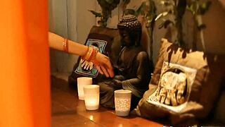 i'm watching this brunette indian girl undress and dance erotically, teasing with striptease.