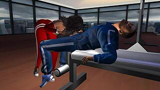 Groped Hard at the Inclined Bench Session