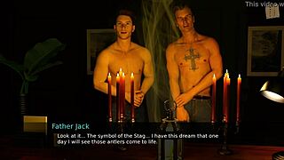 Father Jack says, Join me in this erotic pleasure.