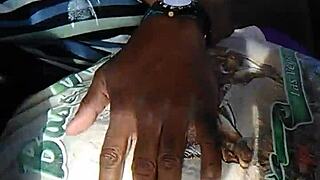 sucking big black cock before work