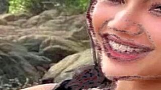 drawing a hot african woman in bikini on the beach, then jerking off 😏