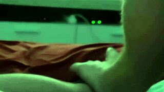 Exploring a Natural Footjob Technique with Stunning Tits