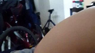 Riding dildo all the way