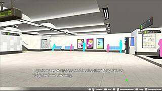 loop train h-game features a steamy elevator scene.