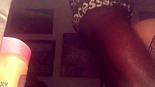 Hey, Candycane getting gangbanged by black cocks in trans group.