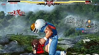 Brian battles Ryougi Shiki in cartoon anime sex