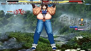 Brian battles Ryougi Shiki in cartoon anime sex