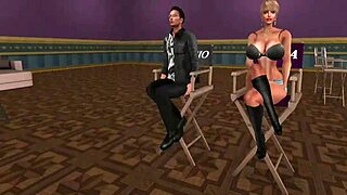 this cartoon whore fucks and sucks ass, kissing until cumshot orgasm