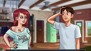 in summertime saga 64, the anime hentai game features big tits and ass in homemade scenes