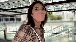 Japanese Babe Chiharu Gets Doggystyle Cumshot On Natural Tits In Homemade Video.