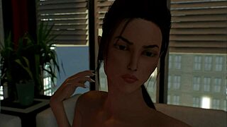 Edwina uses anal toys on oiled feet, contrasting pleasure with cum