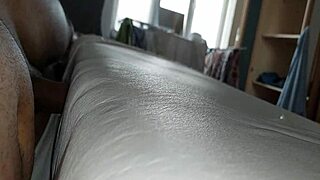 Fucking mattress hole and cumming on bed