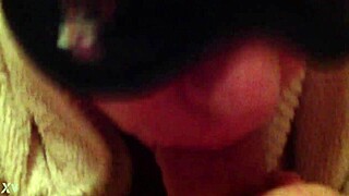 Masked blowjob breakfast with cock sucking