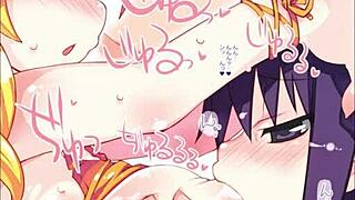 night with mami in hentai style