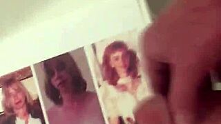 Brad and Ginger inspire this cum tribute with lots of cum and masturbation.