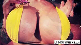 Hot Christy Mack in the shower