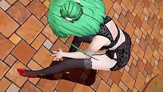 hololive uruha rushia miniskirt in 3d mmd