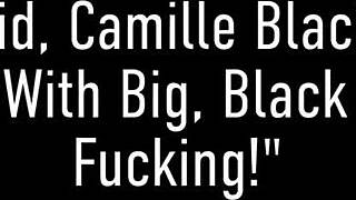 camille black in lingerie with toys