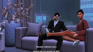 in my art professor season 3 episode 3, the 3d hentai preview shows naughty sex scenes.