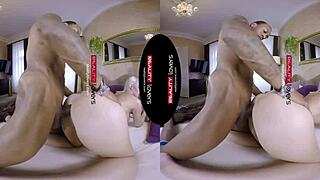 realitylovers - black stud on blonde babe in vr