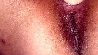 Latina amateur uses big dildo on her big ass