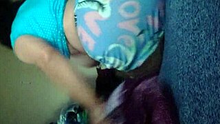 latina teen gets excited in the morning