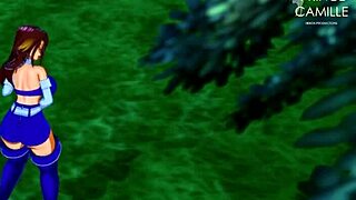 Starfire gets distracted during mission and is spied masturbating