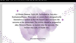Femdom joi denial for you part 2 of 12