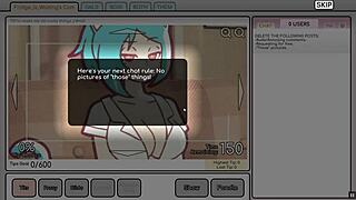 nicole plays risky job in hentai game episode