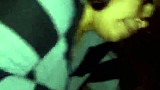 Watch this crazy homegirl swallow cock with her mad skills in intense blowjob action?