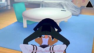 in koikatsu, mikasa and eren have uncensored sex in anime cumshot