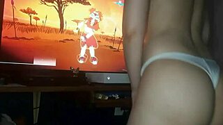 good girl enjoys solo time at home