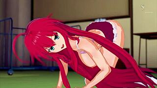 Rias Gremory Learns To Fuck Like A Porn Star In Hentai Roleplay