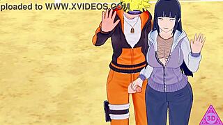 Intense Hinata Blowjob Handjob Session