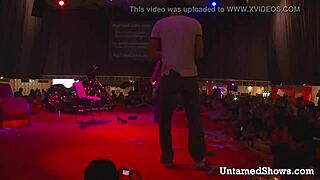 Naughty Brunette Dances and Strips Clothes