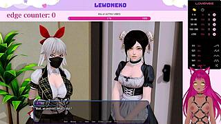 Vtuber Lewdneko plays Harem Hotel part 6