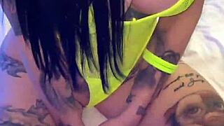 SEXY TATTOOED HOTTIE MISHA MONTANA HOME VIDEO WITH BIG TITS AND ASS