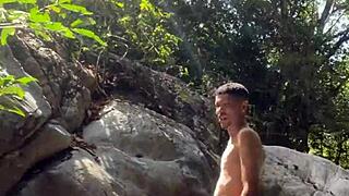 jungle sex, i bang unknown colombian girl by river