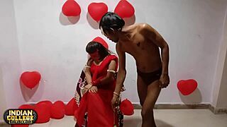 indian couple heats up valentine's day with incredible sex