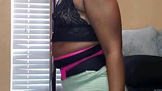 naej ae twerks her big ass and grinds on a pole solo