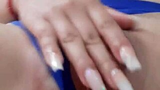 Wow, listen to this babe moan while touching her pink vagina!