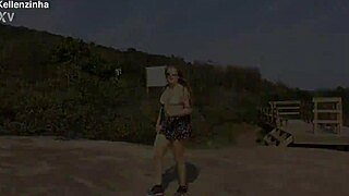 Big Kellenzinha's daily life with partner on YouTube