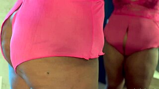 Ebony Babe Sucks Monster Black Cock