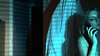 I can't resist showing my sexy nude Halloween look on bed. Just love flaunting my hairy blonde body!