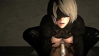 2b sexbotmode in wild 3d cartoon action