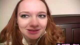 Meaghan cums hard from closeup panty pussy rubbing.